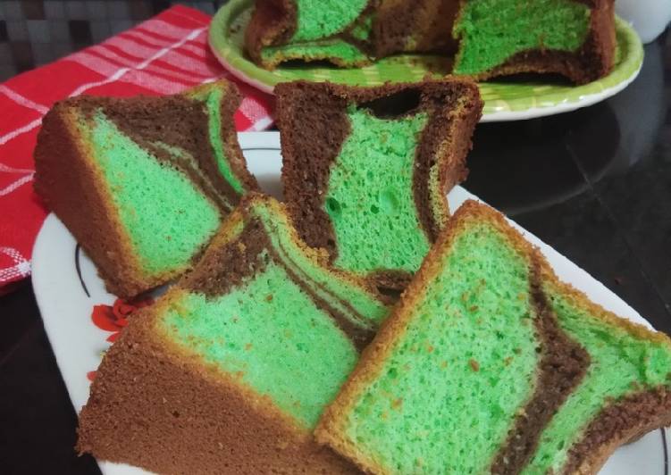 Chiffon Cake Chocolate Pandan