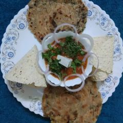 Garlic Laccha paratha A picture of Garlic Laccha paratha.
