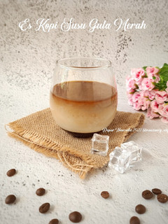 Foto resep Es Kopi Susu Gula Merah