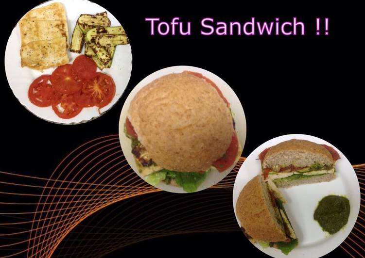 Recipe of Quick Healthy Tofu Sandwich