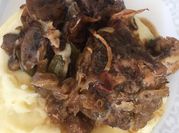 Una foto de lomo de cerdo relleno