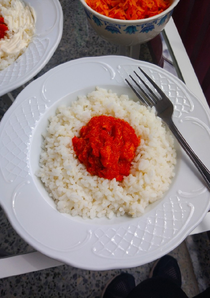 Una foto de Arroz a la cubana