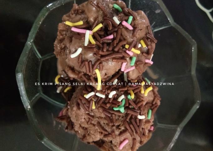 Cara Membuat Es Krim Pisang Selai Kacang Cokelat Murah