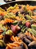 Pasta di piselli/lenticchie con verdure 🍄🥒🍆