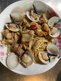 辣炒菇菇蛤仔雞丁 的食譜成品照片