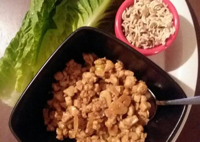 Chicken lettuce wraps