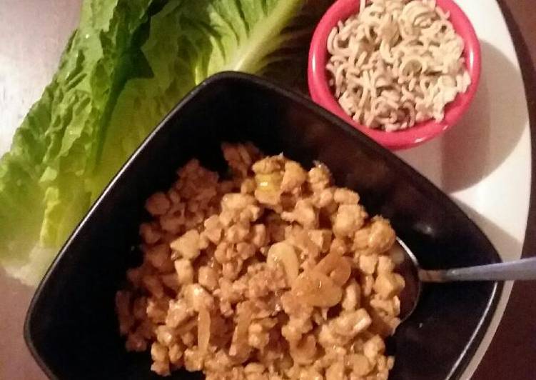 Recipe of Super Quick Homemade Chicken lettuce wraps