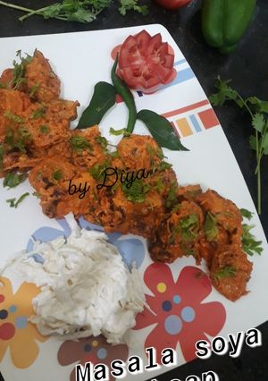 A picture of Masala soya chaap.