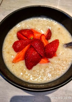 Foto resep Sarapan sehat busui simple Oatmeal Lowfat Overnight Oat