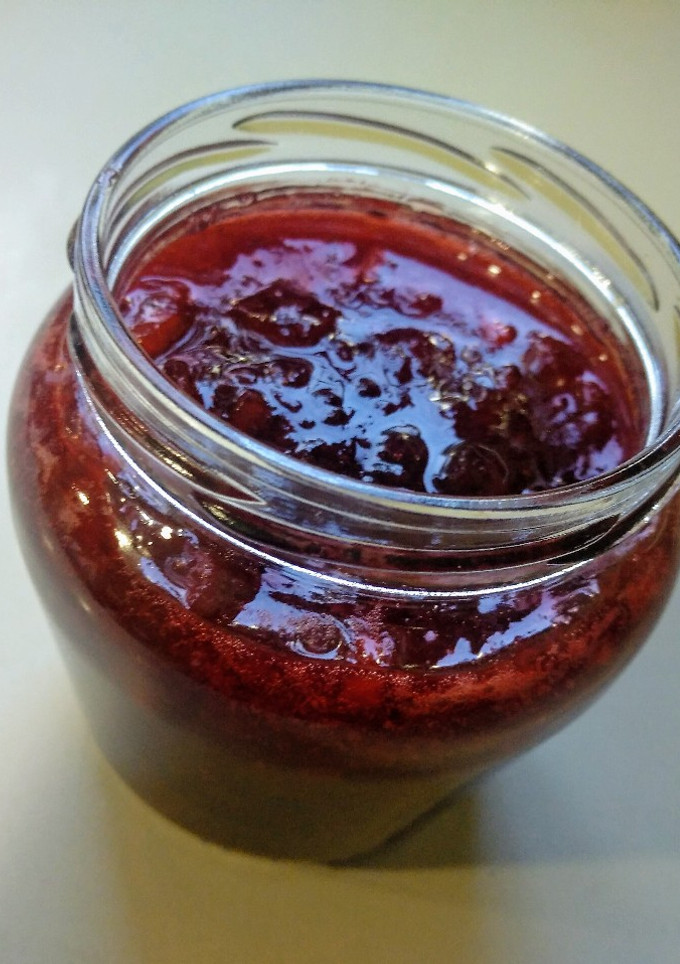 Una foto de Mermelada de fresa y manzana