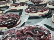 Una foto de cheesecake mascarpone sin horno