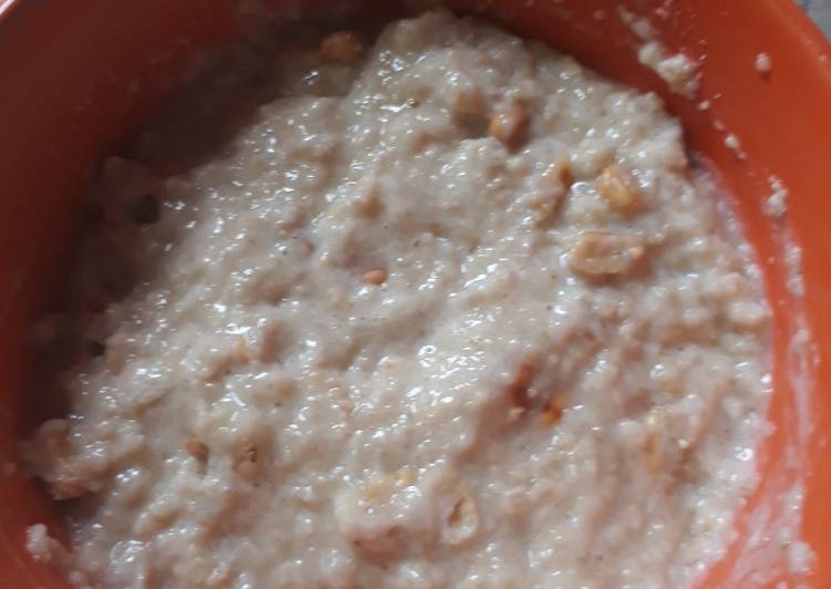 Easiest Way to Make Award-winning Oat with groundnut and milk