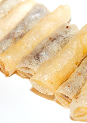 Csokoládés tavaszi tekercs recept fotója
