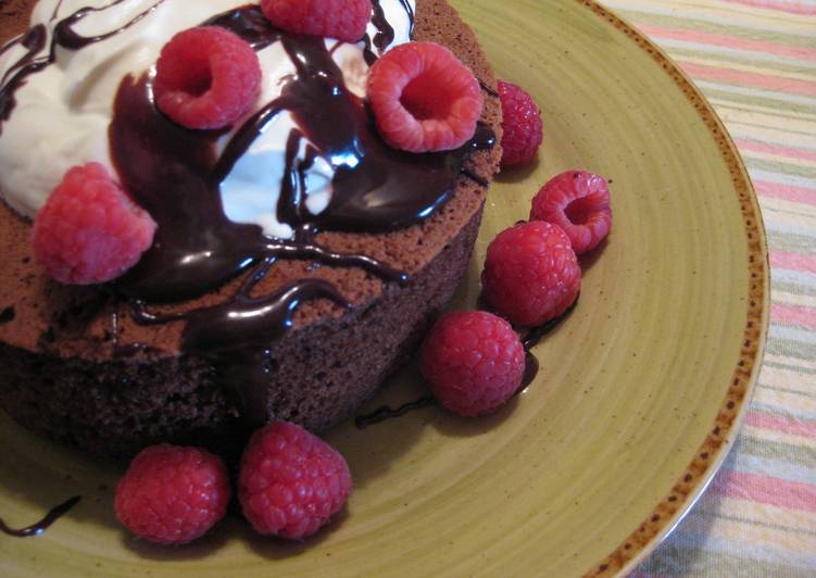 Fluffy chocolate pancake