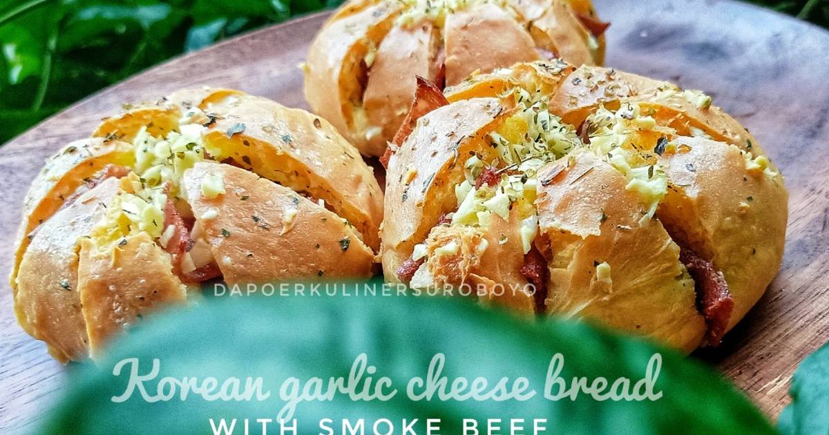 Resep Korean garlic cheese bread oleh dapoerkulinersuroboyo Cookpad