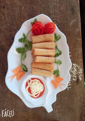Hình của món Chả chiên hải sản.