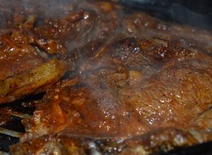 Una foto de Bife ancho ahumado