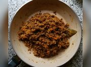 Una foto di salsa per lenticchie