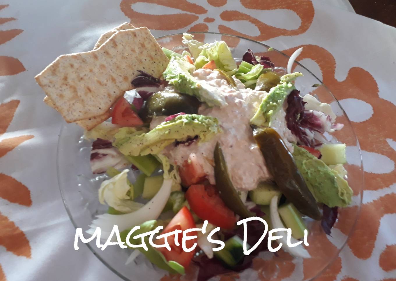 Ensalada de atún con salsa de ostión