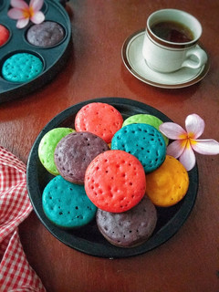 Foto resep Pukis Pelangi