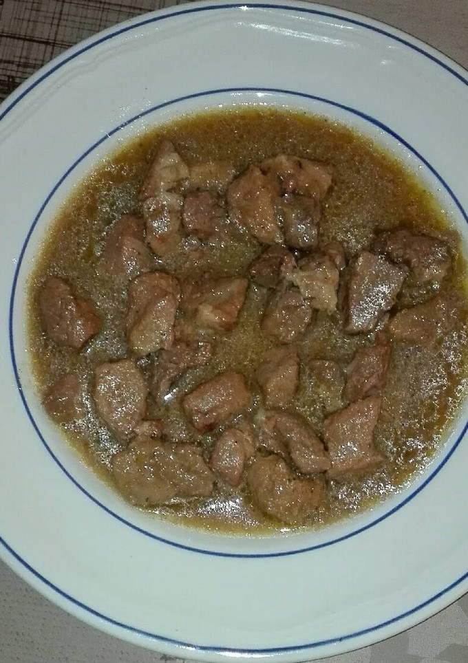 Una foto de Magro de cerdo en salsa