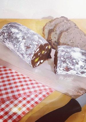 Une photo de ☆Chococisson☆Saucisson Trompe-l'oeil au chocolat☆