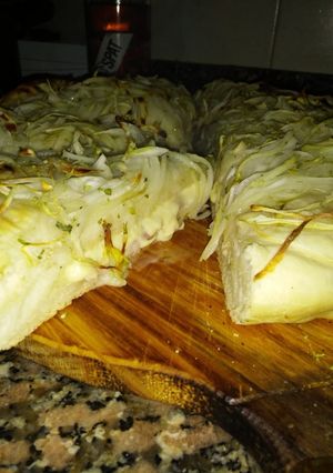 Una foto de Fugazzeta rellena