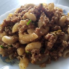 A picture of Beef Mince Pasta/Macaroni😍.