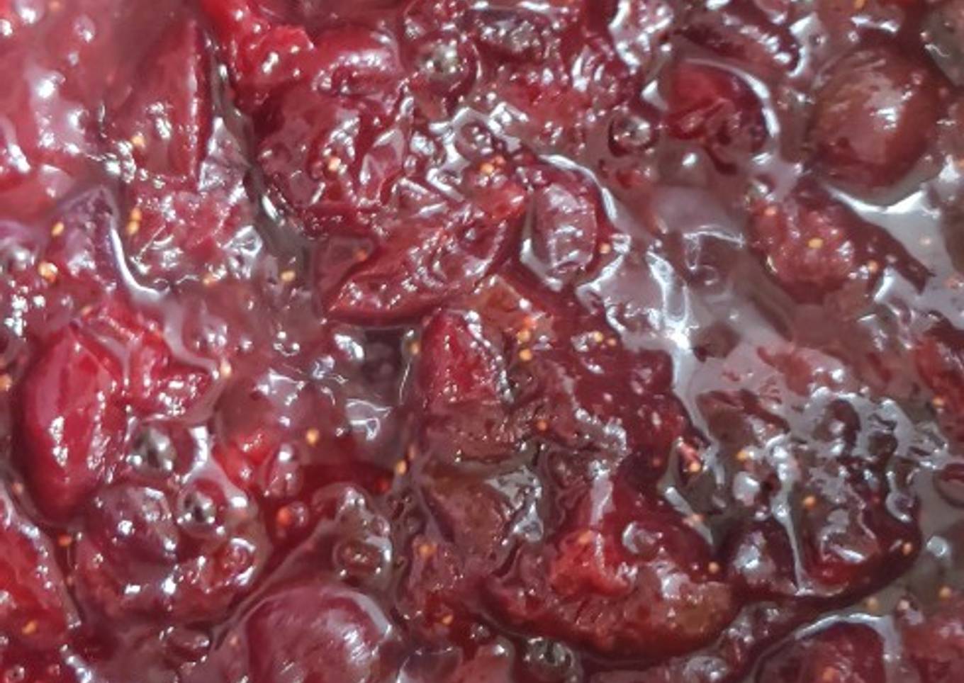 Confiture de cerises et Figues sans sucre