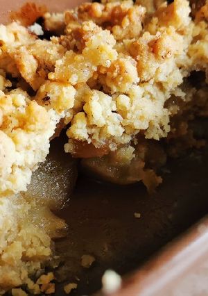 Une photo de 🇫🇷 🇬🇧 Crumble aux pommes DES007