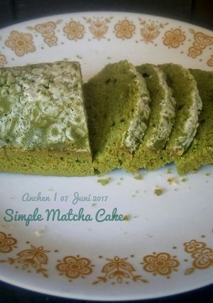 Foto resep Simple Matcha Cake
