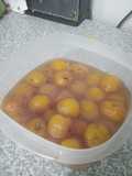 Tejocotes en almíbar