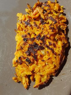Une photo de Galette patate douce/carotte