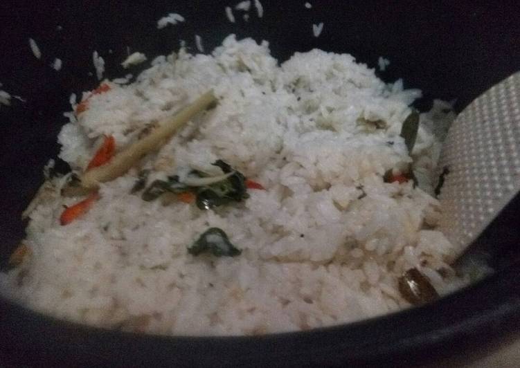 Nasi liwet rice cooker anti gagal