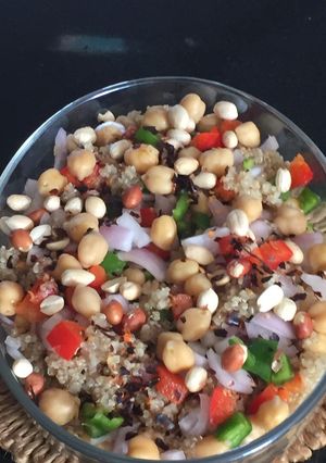 A picture of Chana Peanut and quinoa relish.
