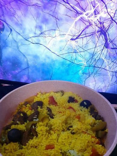 صورة لوصفة كبسة لحم سريعة للأزمات