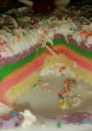Foto resep Rainbow Cake kukus