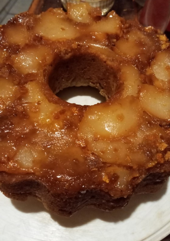 Una foto de Torta invertida de 🍐 saludable