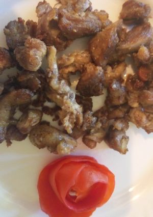 A picture of Fried beef.