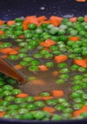 صورة لوصفة طريقة عمل البسلة بالجزر الطازجة