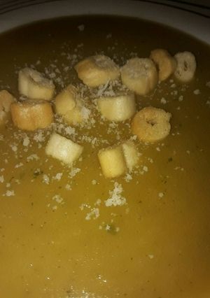 Una foto de Crema de calabacín