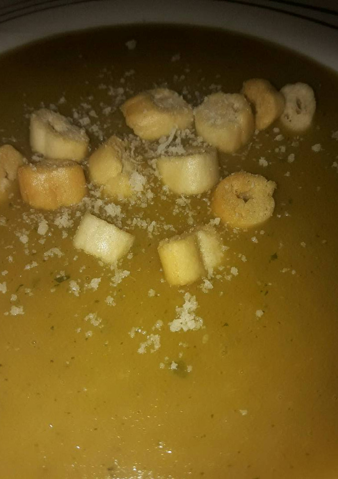 Una foto de Crema de calabacín