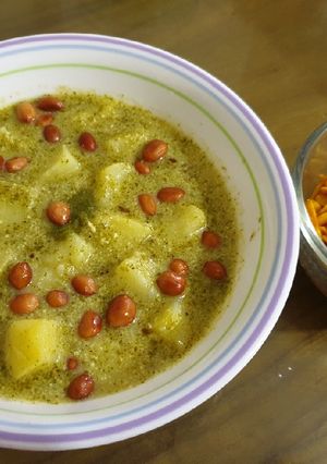 A picture of Minty aloo sabji (for fast).