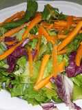 Ensalada de 3 colores con vinagreta china