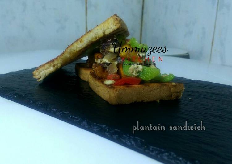 Easiest Way to Prepare Homemade Plantain sandwich