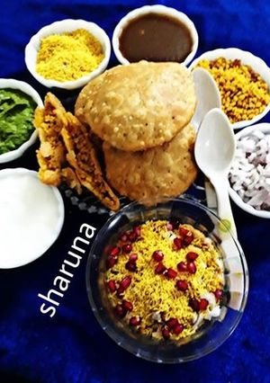 A picture of Moong Dal Khasta Kachori Kachori chat.