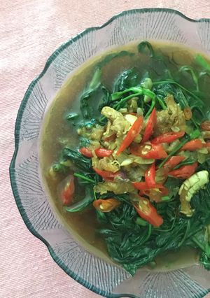 Foto resep Cha Kangkung ebi
