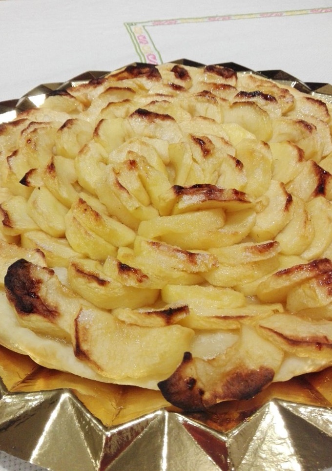 Una foto de Tarta de manzana y almendras