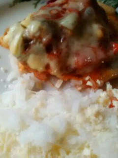 Una foto de Pollo a la pizza