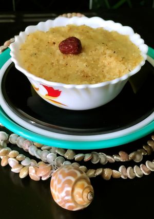 A picture of Sooji (Semolina) Halwa.